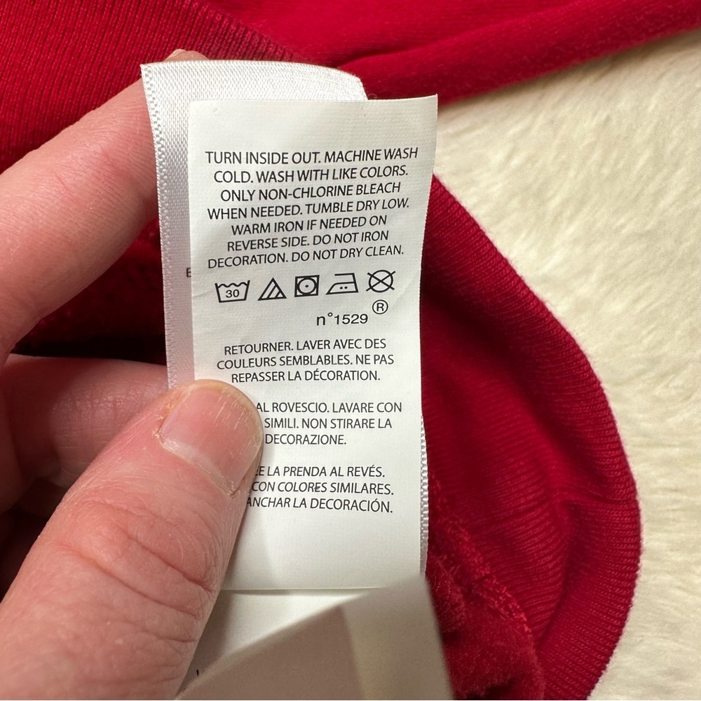 Polo by Ralph Lauren Sweatshirt Holiday Bear Red Size 5 - Picture 7 of 16